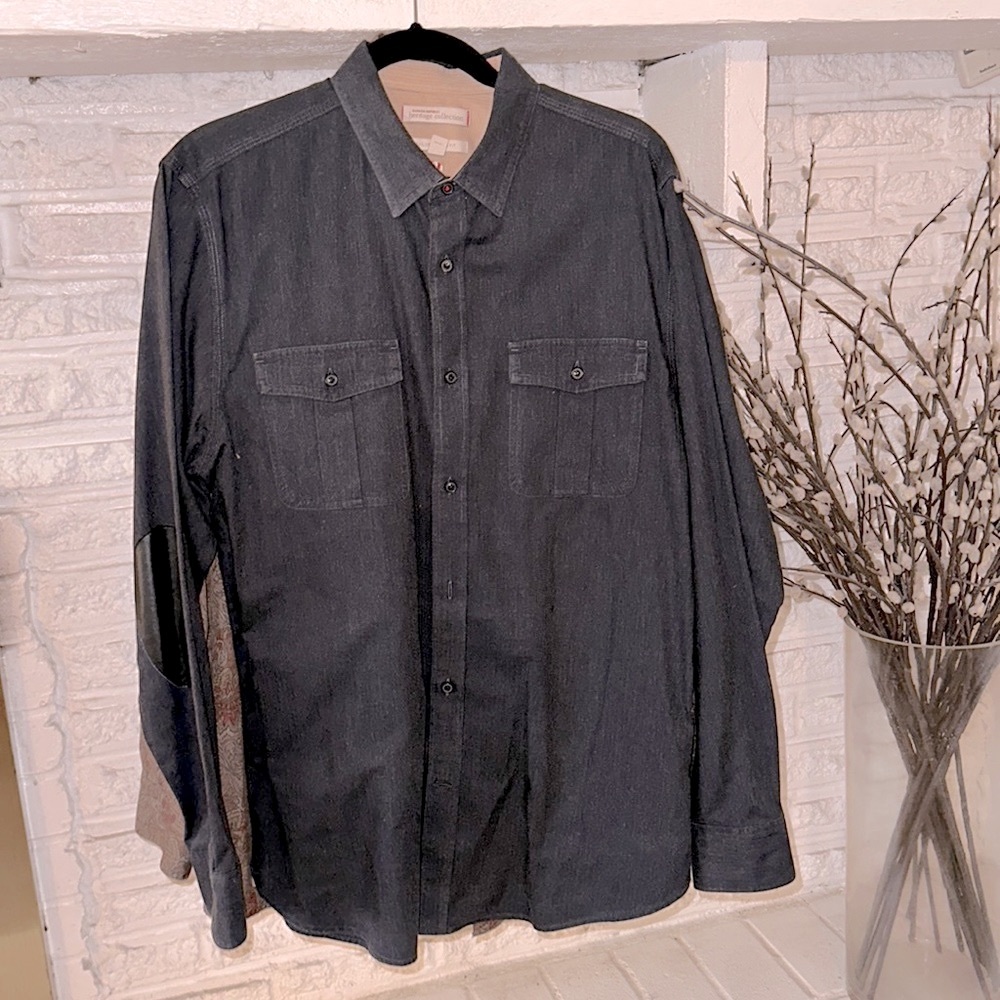 $30 for both or $20 for each casual button up by BR heritage collection.